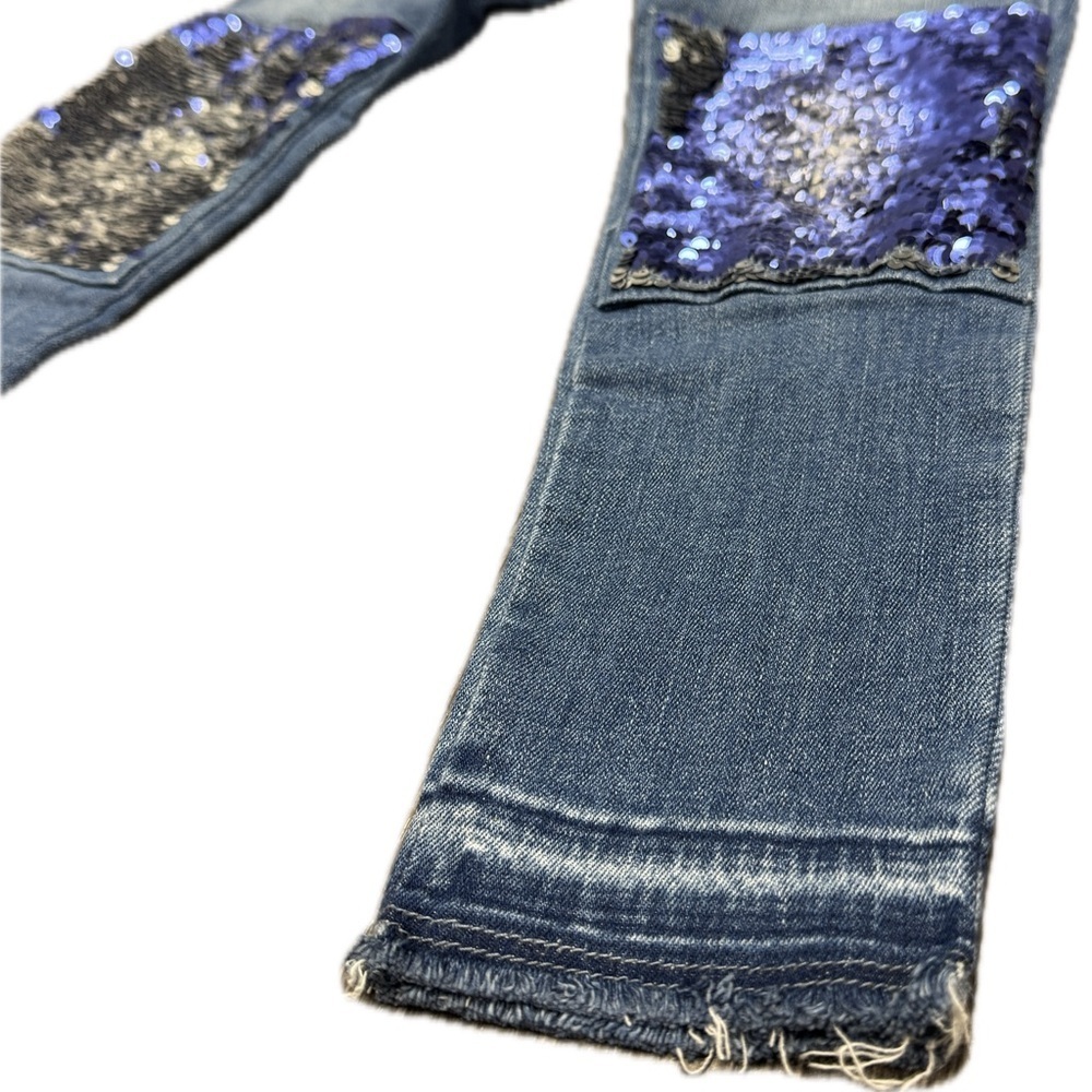 GAP Kids Flip Sequin Stretch Jegging Jeans | Size 7 Regular 💙✨ - Picture 5 of 9